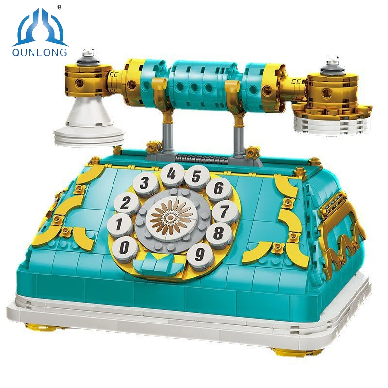 

Technical Mini Retro Telephone Model Building Blocks Figures Toys Christmas Toys Block for Children Bricks Friends Boy Gift Kids