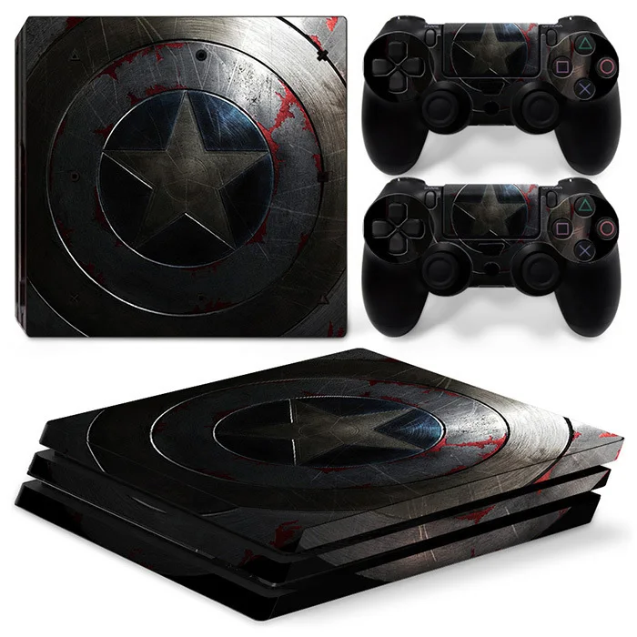 For ps4 pro Виниловая пленка наклейка Аксессуары для Ps4 Pro тонкая кожная консоль для sony Playstation 4 Pro консоль наклейки Marvel скины для Ps4pro - Цвет: For ps4 pro