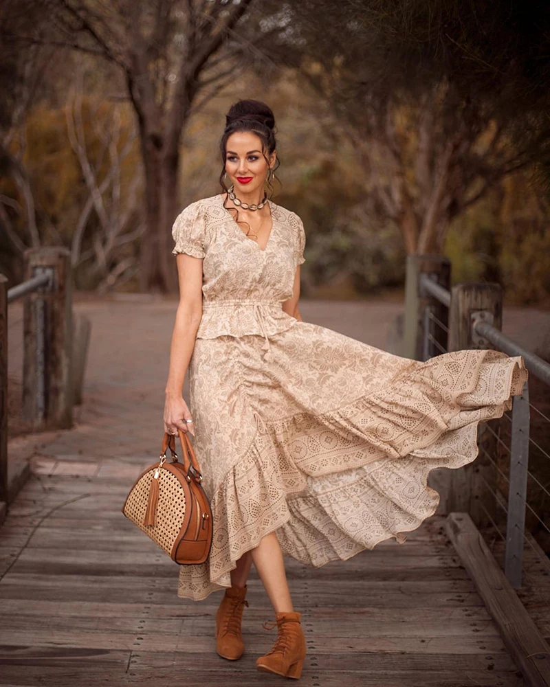 TEELYNN макси юбки в стиле бохо вискоза Женская юбка Lioness Rouched Цветочная длинная с