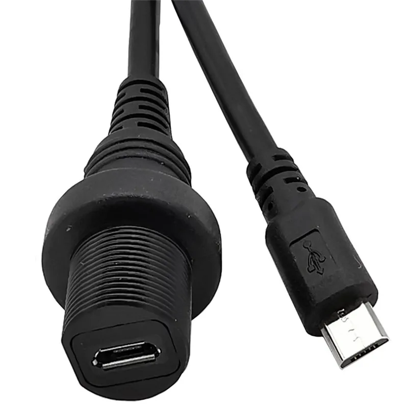 30 см IP67 Micro USB водонепроницаемый кабель Micro-USB 3. 0 5pin IP 67 Панельное крепление разъем