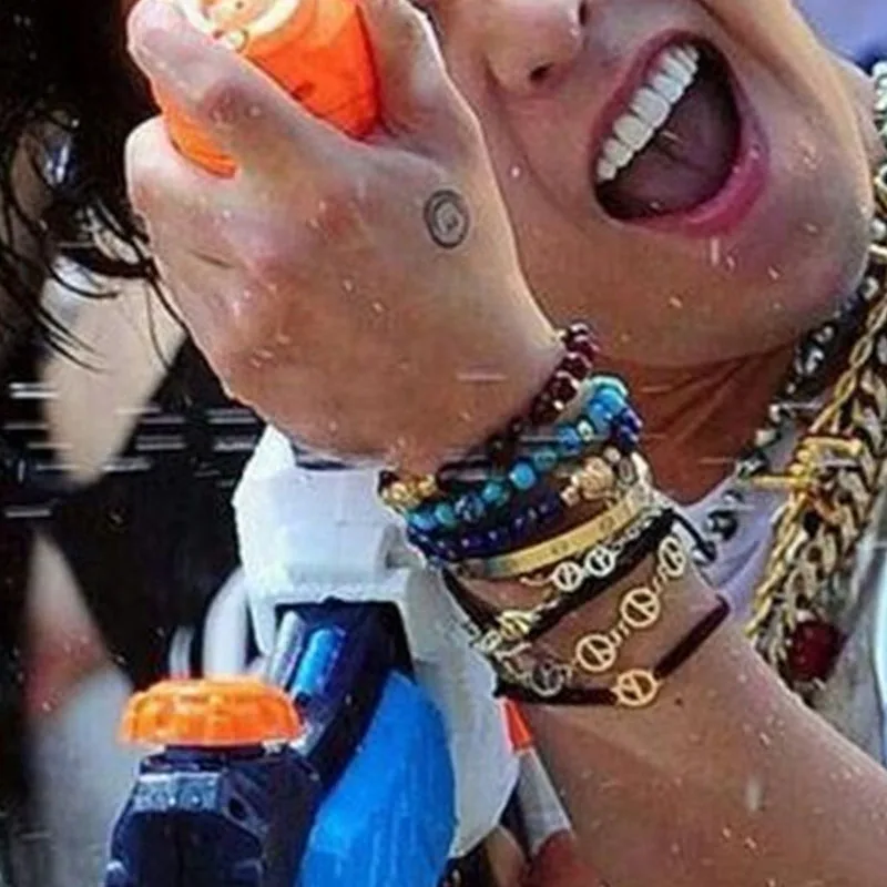 Металлические браслеты KPOP G-Dragon золотые женские ювелирные изделия Kwon Ji Yong Peaceminusone