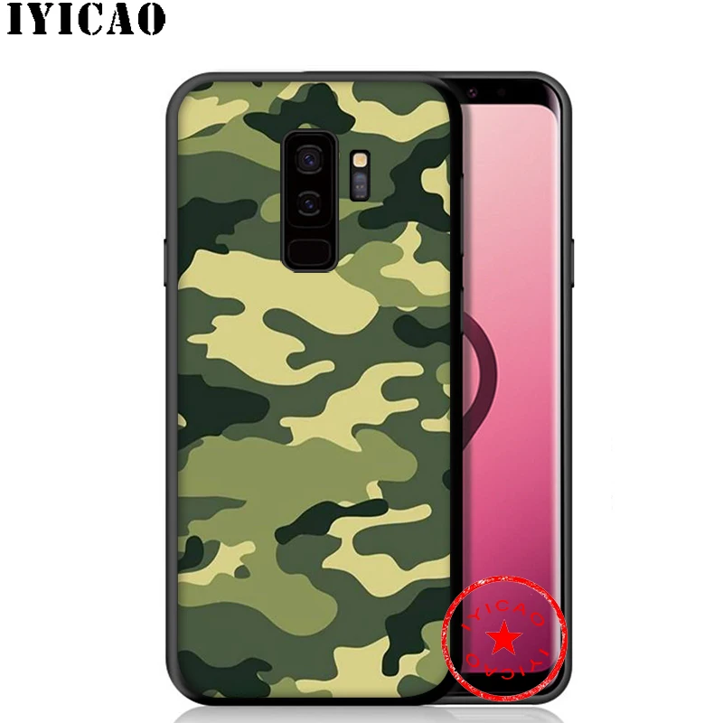 IYICAO Армейский Камуфляж узор мягкий чехол для телефона samsung Galaxy S10e S10 S9 S8 плюс S6 S7 Edge