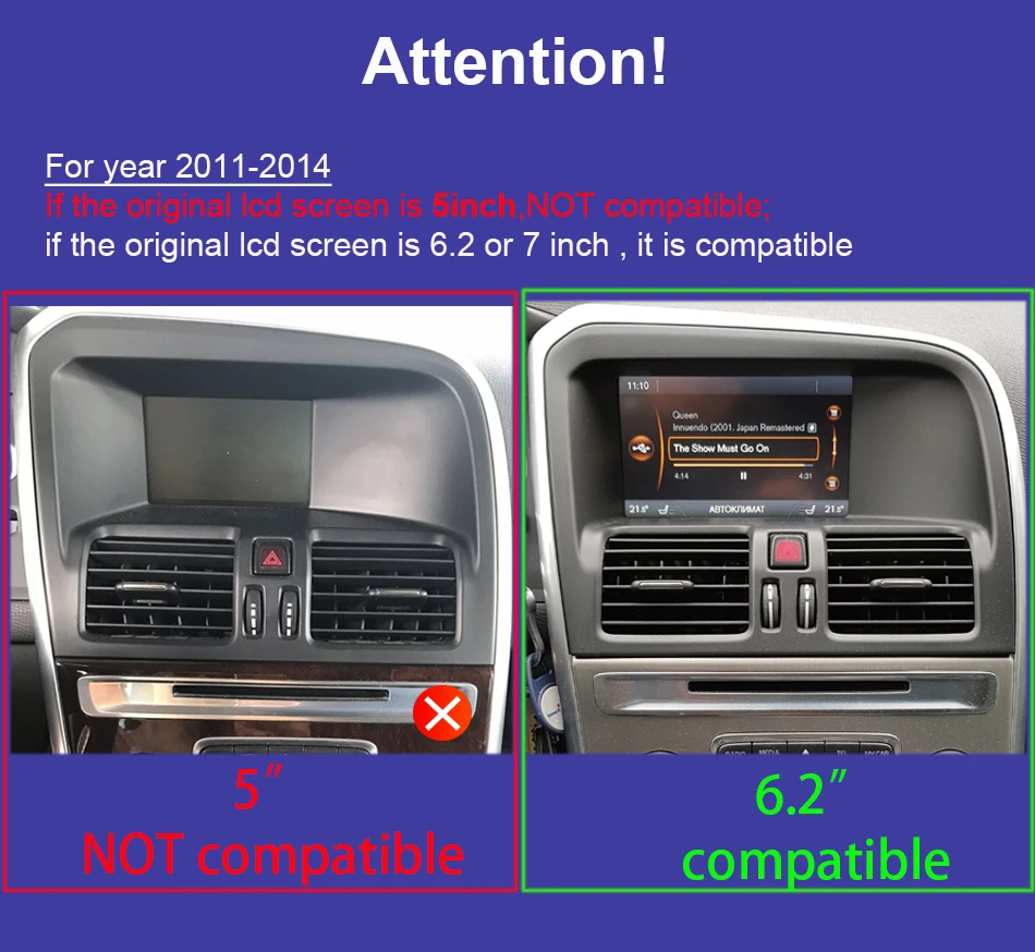 Android11 для Volvo XC60 S60 2009 2010 2011 2012 2013 2014 2015 мультимедийный стерео автомобильный