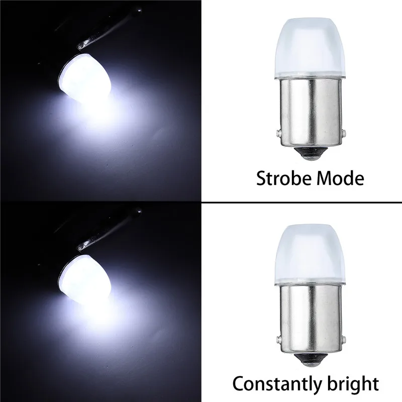 10pcs 1156 60LM 1W Car Brake 12V Turn Signal Lamp Bulb 3LED 5630SMD 4Colors Strobe/Constantly bright Light Mode | Автомобили и