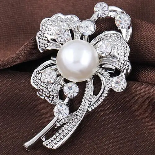 Броши новинка свадебный букет Хрустальная Брошь со стразами булавка серебряный