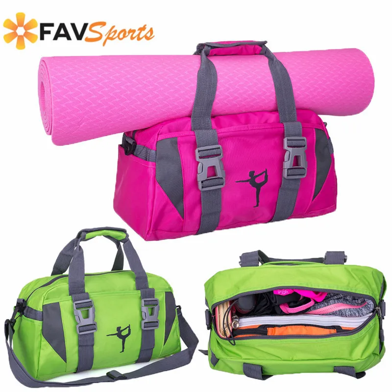 Переносной Мат для йоги новая дешевая спортивная сумка фитнеса сумки спортзала