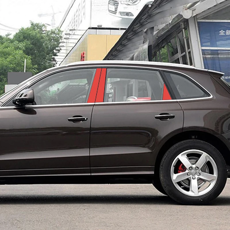 Карманго для Audi Q5 B8 B9 2012- автомобильный Стайлинг кузова средняя колонна защитная пленка накладка наклейка интерьерные аксессуары