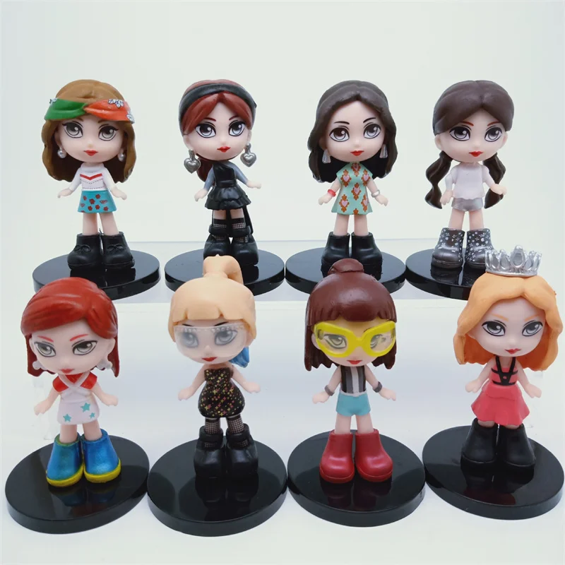 8 шт./компл. KPOP Корейская прекрасная звезда Лиза розовая Дженни изоо фигурка кукла