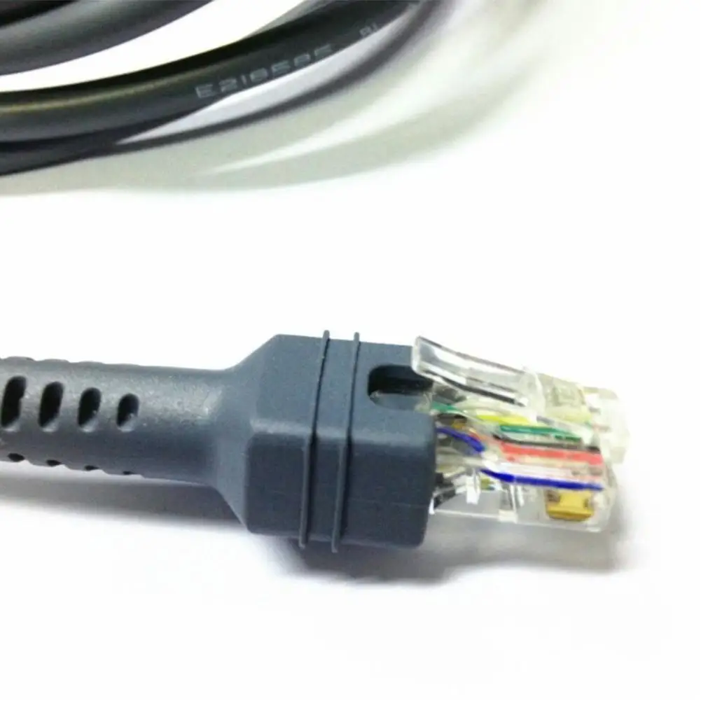Штрих код спиральный удлинитель USB к RJ45 сканер штрих кода кабель для Ls2208ap Ls1203 Ls4208
