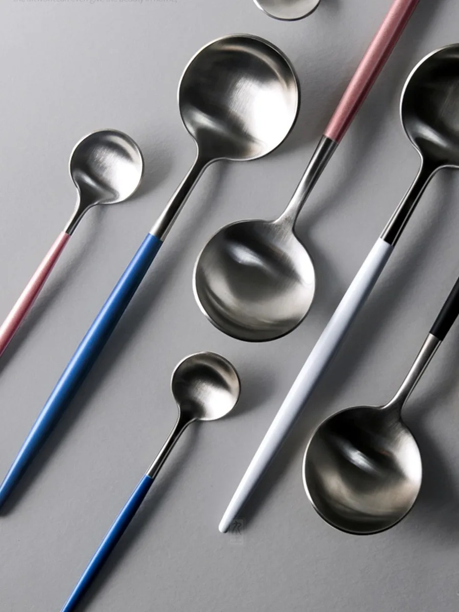 Портативный набор столовых приборов из нержавеющей стали 4 цвета | Дом и сад