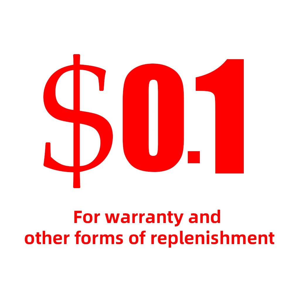 

0.1 USD link for warranty and other forms of replenishment