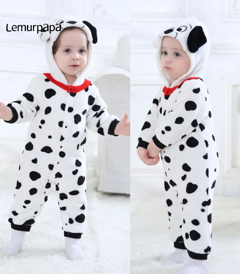 Детская одежда LEMURPAPA комбинезон далматинская мультяшная собака кигуруми Детский