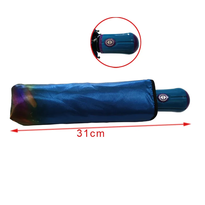 Женский зонт автоматический складной (атласный навес Высококачественная