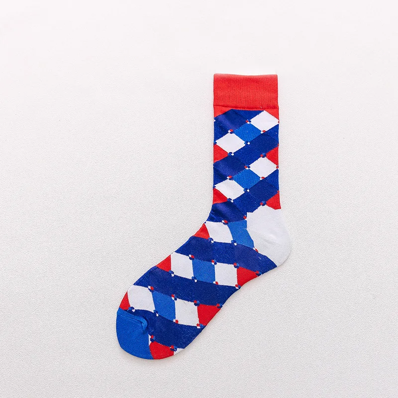 Скейтборд Chaussette Homme, Модные цветные женские носки с язычком, в европейском и американском стиле, в стиле хип-хоп, забавные носки Meias, Size36-42 - Цвет: 24