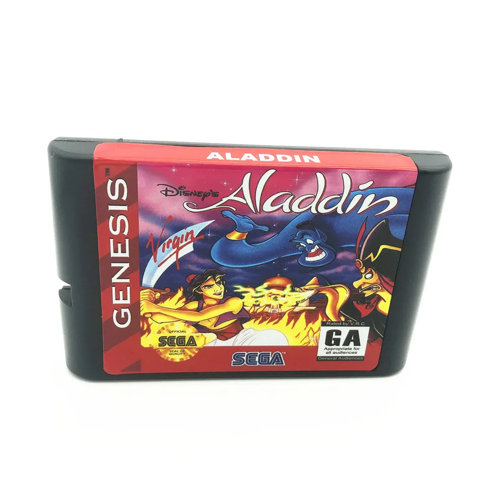 С рисунком &quotАладдин&quot для SEGA бытие и игры Mega Drive 16 бит видео Conosle! - купить по