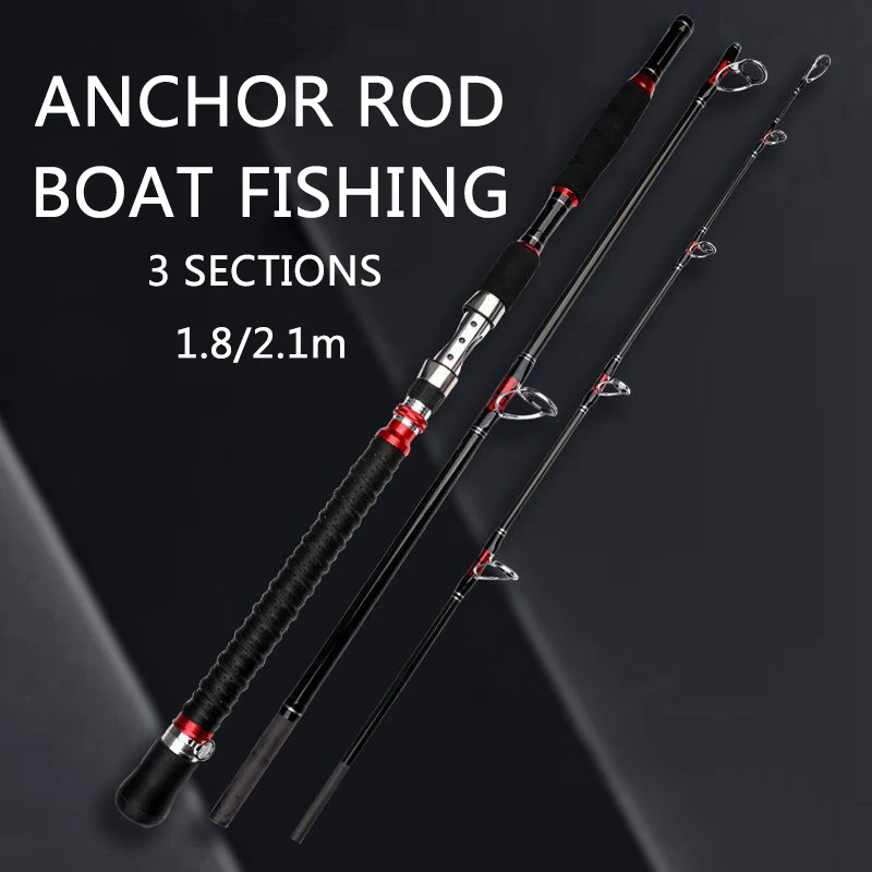 

Рыболовное удилище OURBEST, 3 секции, 1,8/2,1 М, 70-250 г, MH, 30-50 фунтов