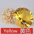 80 мм цветной прозрачный кристалл в форме бриллианта пресс-папье Стекло Драгоценный Камень Дисплей орнамент свадебное украшение для дома Искусство ремесло материал подарок