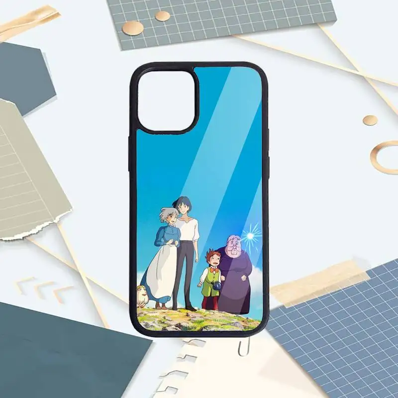 

Anime Howls Moving Castle Phone Case PC For iPhone 11 12 pro XS MAX 8 7 6 6S Plus X 5S SE 2020 XR