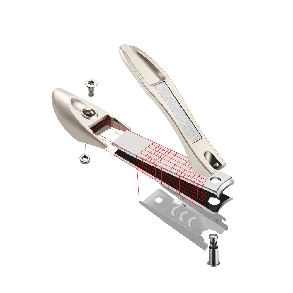Портативные Нескользящие кусачки для ногтей из нержавеющей стали против брызг