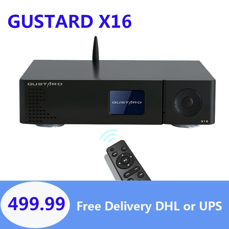 GUSTARD DAC X16 MQA декодер Bluetooth5.0 Dual ES9068AS оригинальный сбалансированный полное