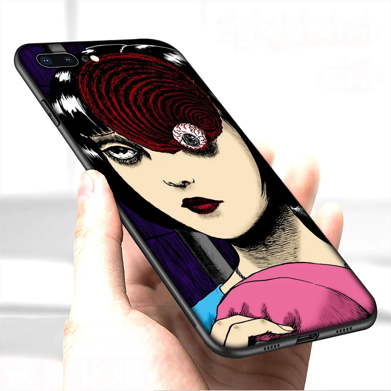 Японский ужас комических аниме девочка мягкий силиконовый чехол для iPhone 12 мини XR