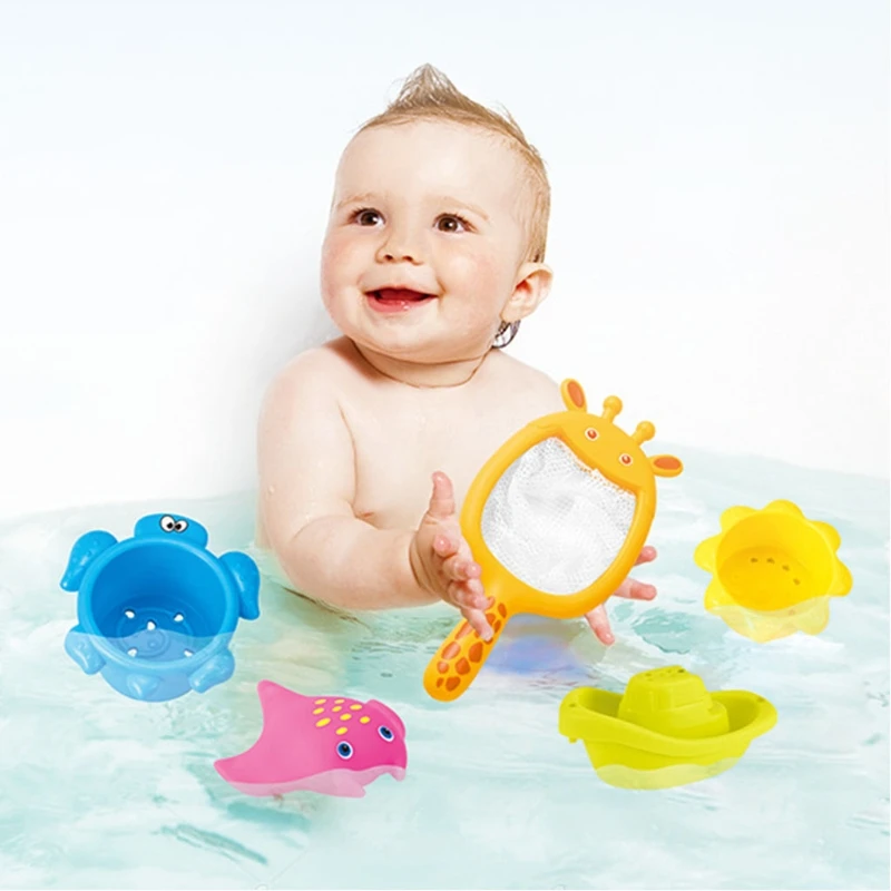 

Lightweight and Plastic Attractive Baby Bath Toy Column Floating Bathing Toy 9 Pieces Baby Bath Toy Attractive Toy K3NE