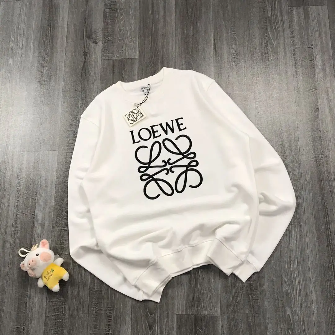 

Winter new printed crew neck sweater men and women couples tide loose casual top