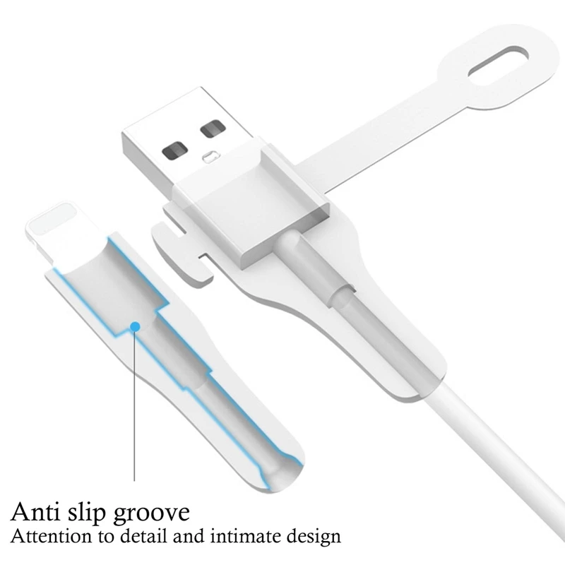 

High Quality Universal Silicone Anti-breaking Saver Cover For iPhone Lightning Charger Cable USB Cord Protector Wire Organizer