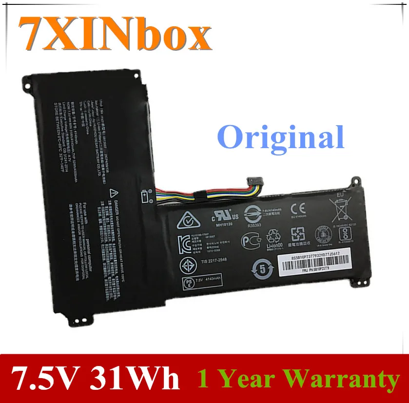 7XINbox 7 5 V 31Wh оригинальный 0813007 Аккумулятор для ноутбука lenovo ideapad 120S Series Tablet 5B10P23779