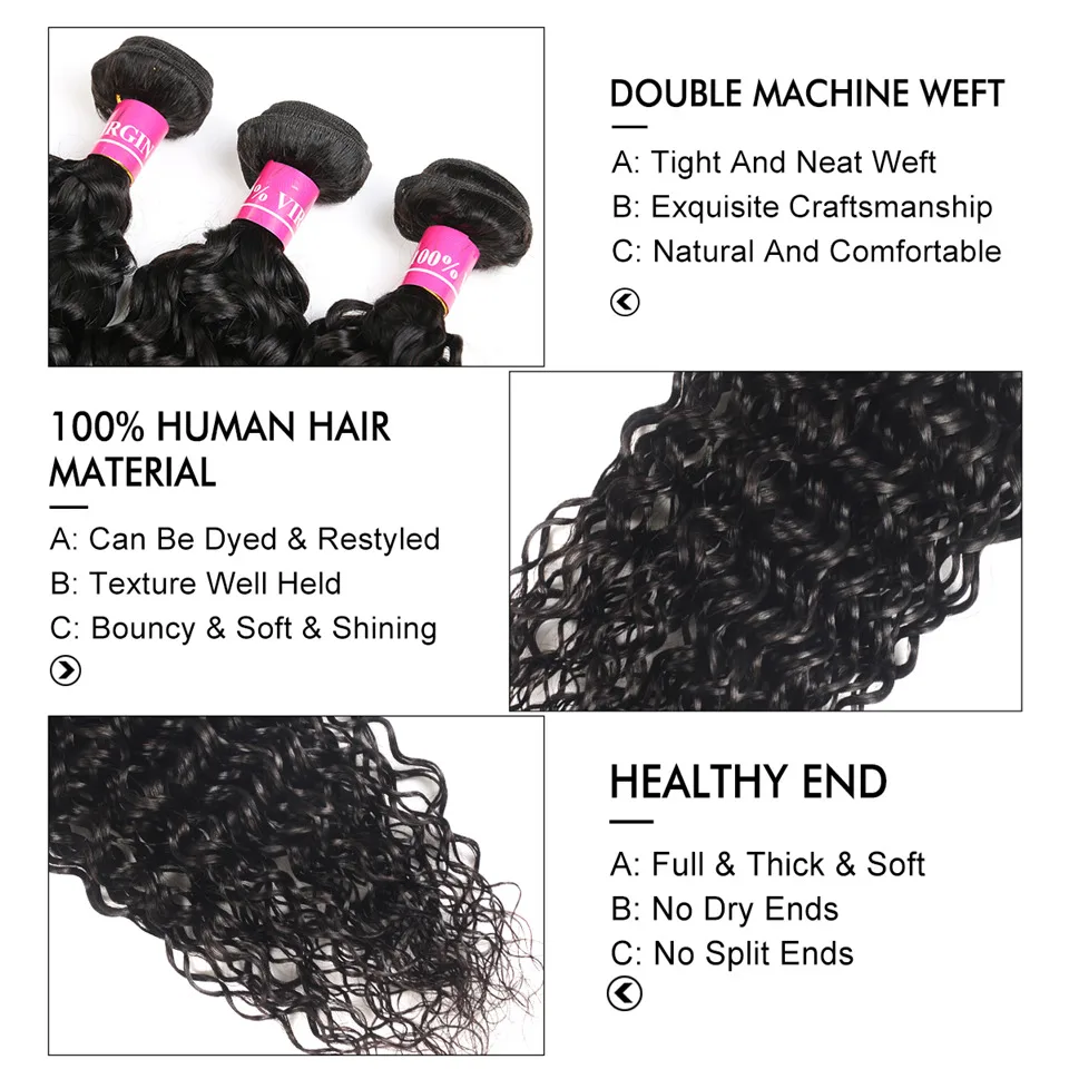 Пряди с фронтальным бразильским плетением пучок вьющихся человеческих волос 8-22