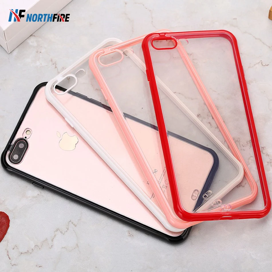 Цветной Мягкий чехол из ТПУ для iPhone 11 Pro Max 7 8 X XR XS прозрачный силиконовый 6 6S