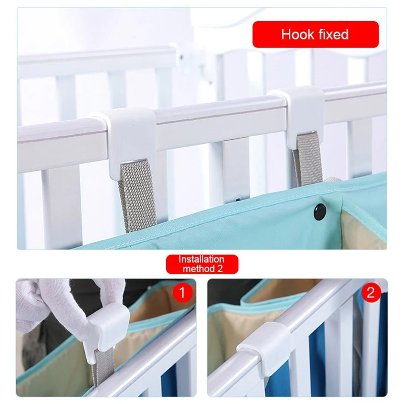 Органайзер для детской кроватки многофункциональная сумка хранения хлопковая