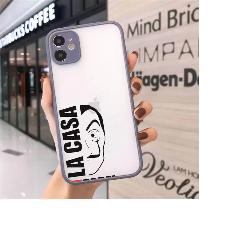 

Spain TV Money Heist House Paper Phone Cases Matte For iPhone 12 Mini 11 Pro XR XS Max 7 8 Plus X Hard PC Back Cover