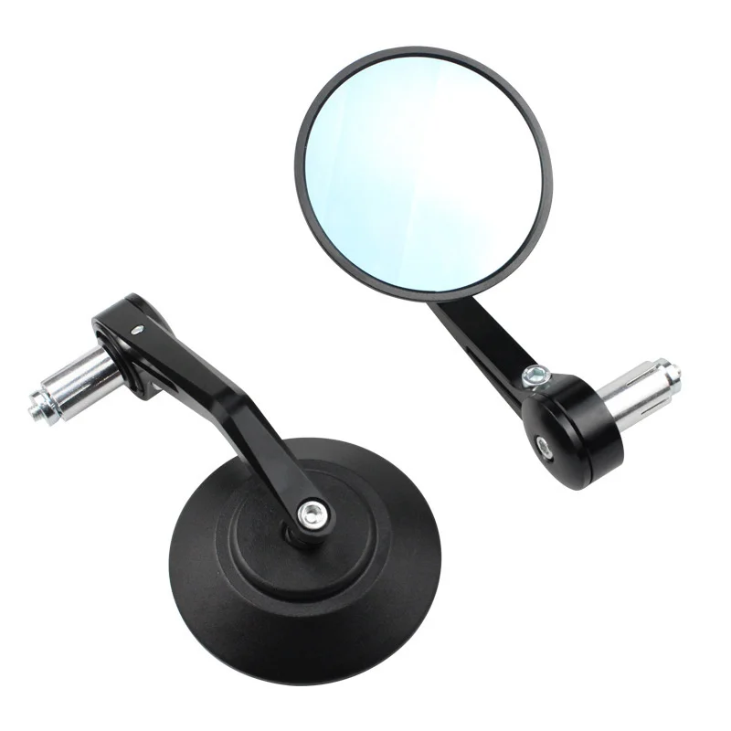 

2pcs Universal Motorcycle Electric Car Refitting Accessories Round Handlebar Mirror Handlebar Casting Scooters Rearview Mirror