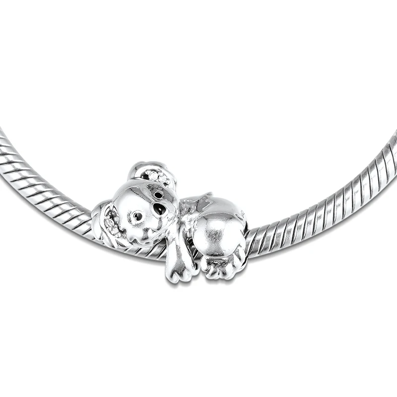 

Charms 925 Silver Original Fit Pandora Bracelets Sterling Silver Cute Koala Charm Beads for diy Women Jewlry