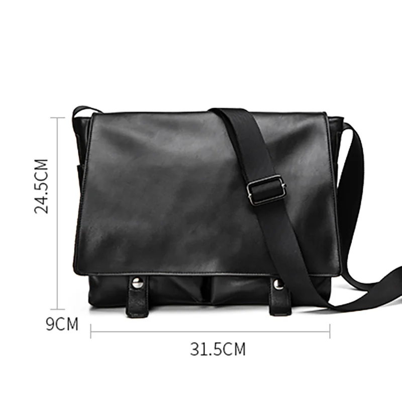 

AETOO Men's shoulder bag, soft leather slant bag, men's leather casual bag, fashion trend men's bag