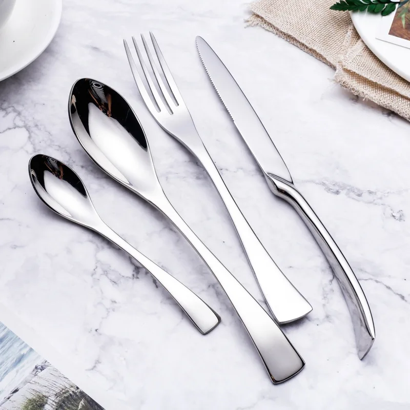 Столовая посуда из высококачественного ножа и вилки для стейка нержавеющей