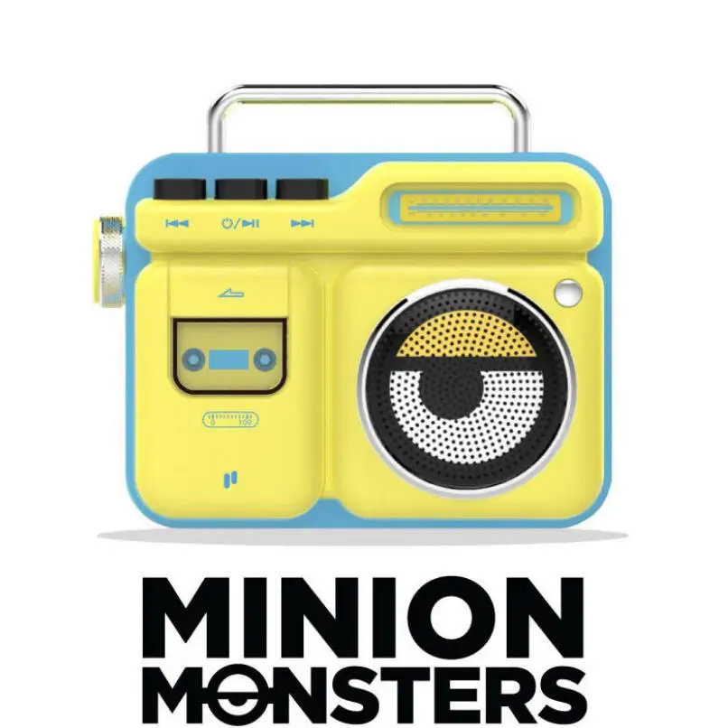 Мультяшный маленький Bluetooth динамик аниме креативное радио с большими глазами