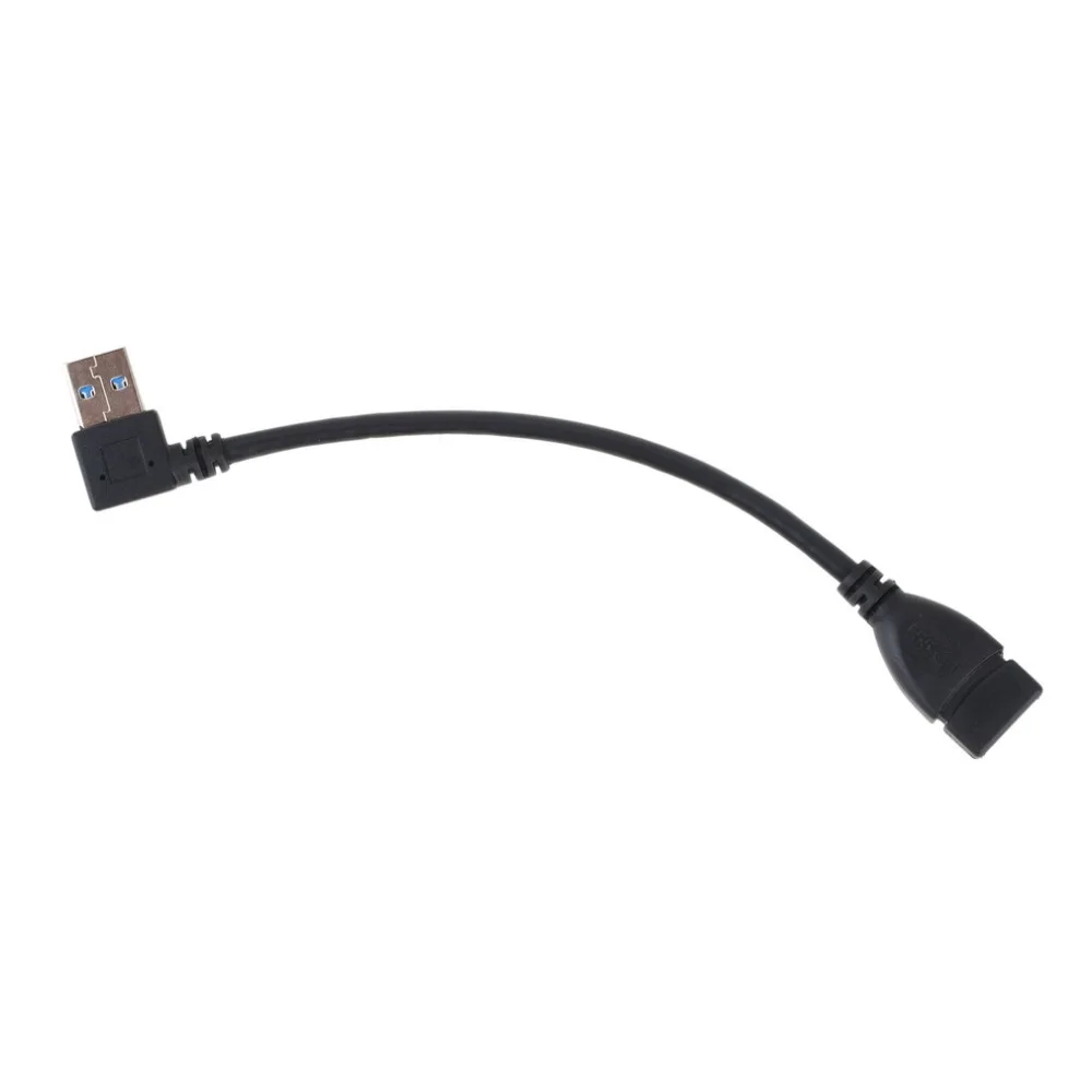 Universal 25cm USB Extension Cable 3.0 Male A to Female 90 Degree Data Sync Cord Wire Adapter Wholesale | Электроника