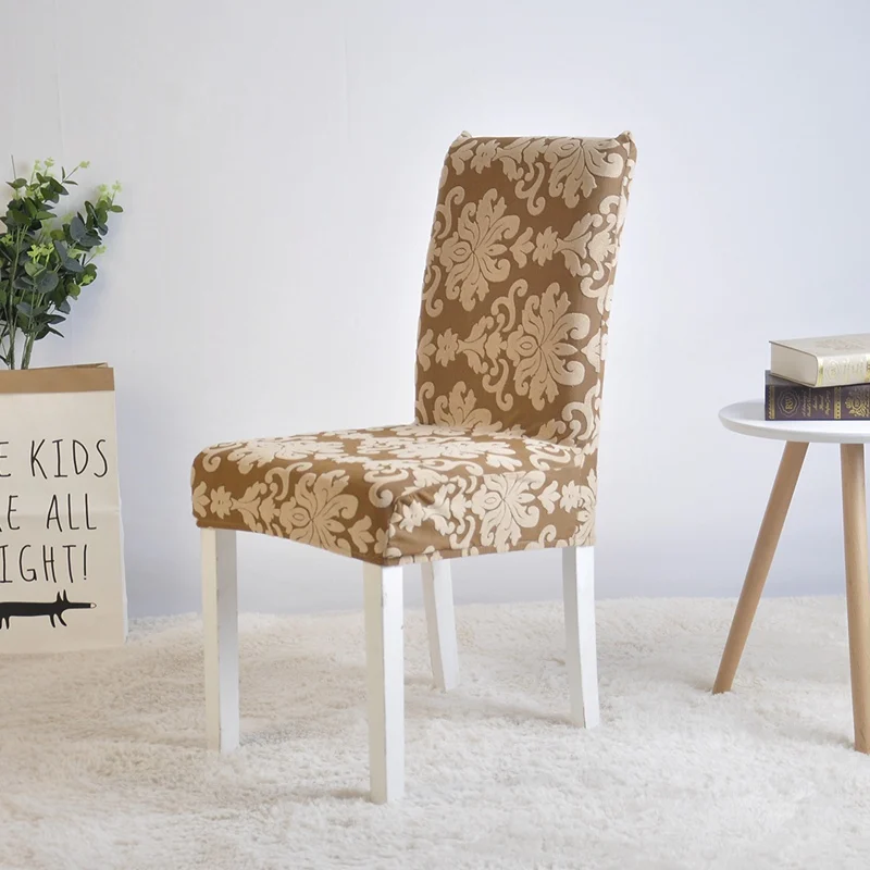 

Chair Cover Jacquard Universal Size Slipcovers Chair Covers Spandex Stretch Dining Seat Covers Chair Decoration Office Computer