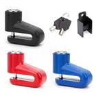 Уличный велосипедный замок с защитой от кражи для мотоцикла, горного велосипеда, велосипеда, скутера, колеса, дисковый тормоз