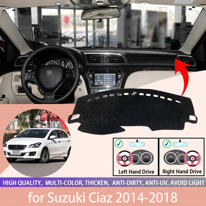 

Dash Mat Dashmat for Suzuki Ciaz 2014-2018 Anti-Slip Mat Dashboard Cover Pad Sunshade Dashmat Carpet Accessories