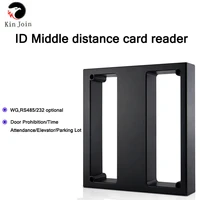 kinjoin waterproof 125khz rfid rfid long range reader for parking system 1m middle range wiegand reader for access control