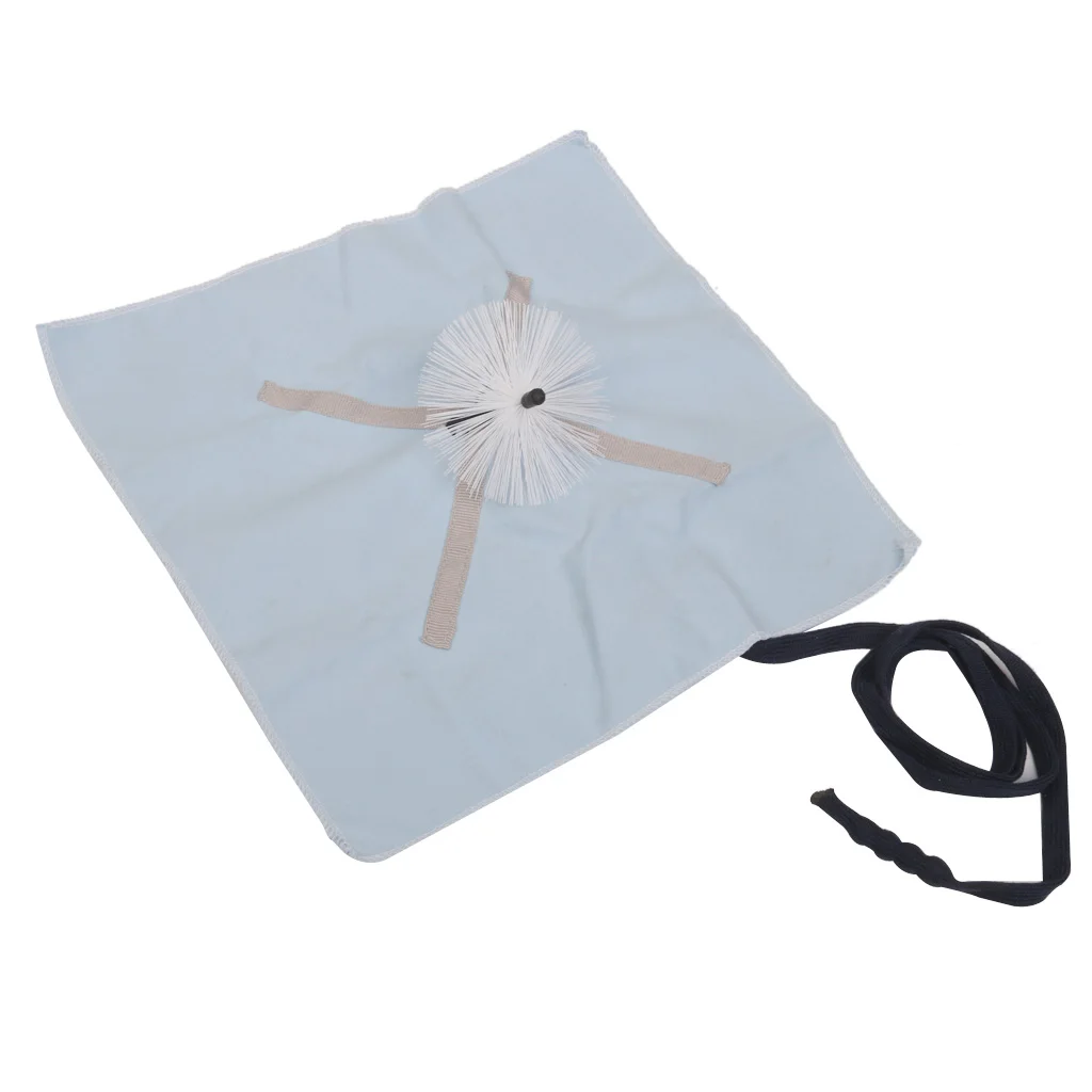

Alto Tenor Sax Saxophone Neck Pull Through Microfiber Cloth Swab With Brush Blue