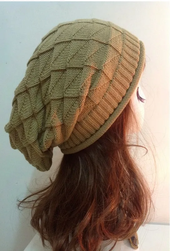 

Men's and Women's Hip-hop Hats Triangle and Rhombus Knitted Hats Fashionable Pullover Hats Women Hats Cap Men Womens Hats