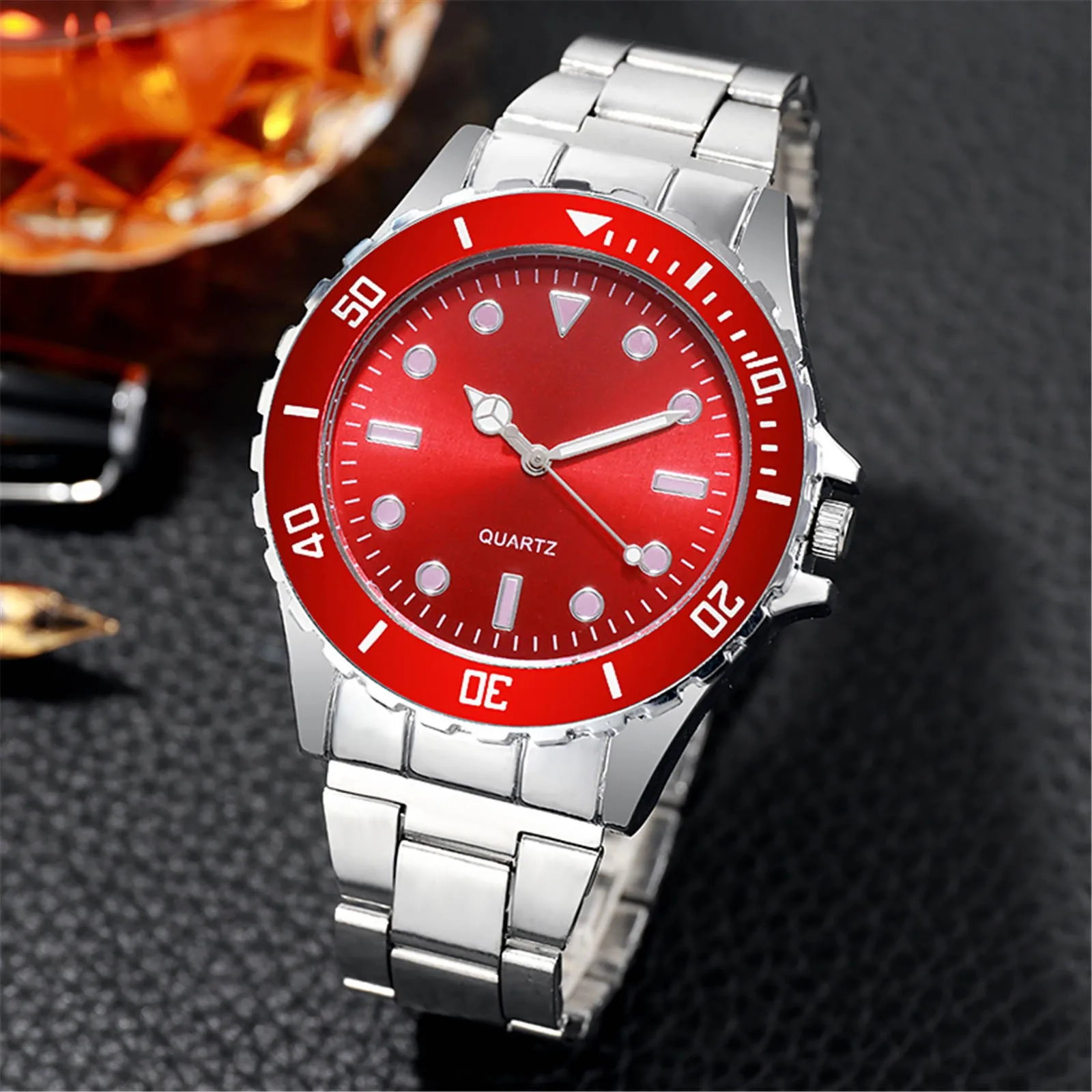 

Men Quartz Wristwatches Luminous Watch Dial Business Stanless Steel Band Luxury Quartz Watches Hot Sal Reloj Hombre часы мужские