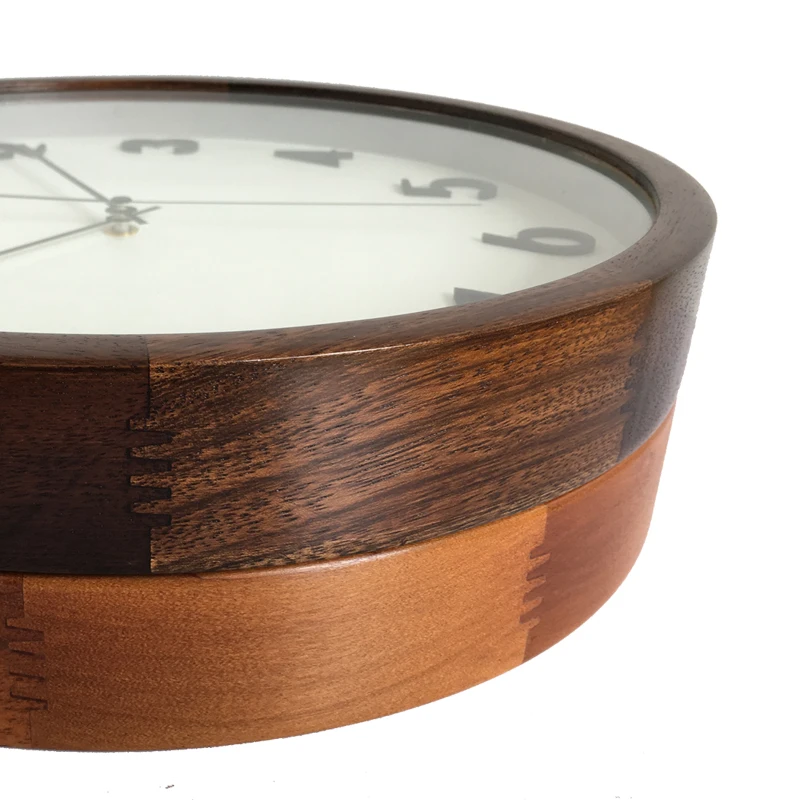 Современные деревянные настенные часы Ретро бесшумные скандинавские потертые