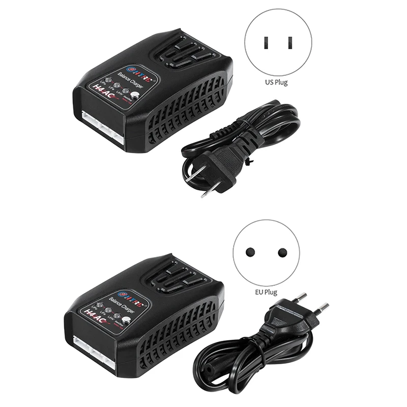 

H4AC 20W Mini Charging Balance Charger for 2-4S Lipo/LiFe/LiHV Battery RC Charger