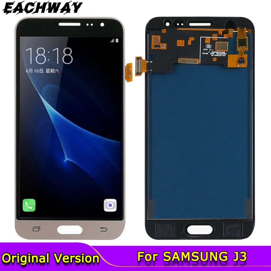 Может регулировать яркость дисплея для Samsung Galaxy J3 2016 J320 J320F J320P J320A LCD Замена