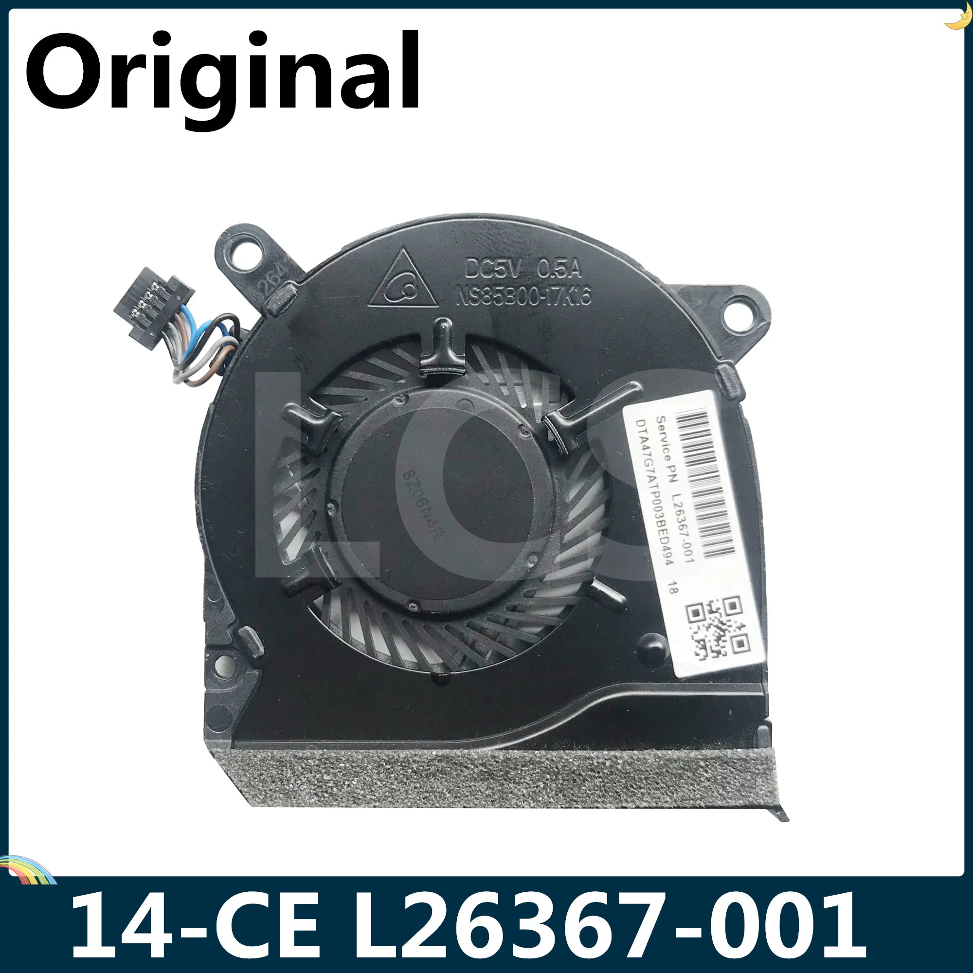 LSC новый оригинальный ноутбук CPU вентилятор охлаждения для HP 14-CE Series Fan L26367-001 100%